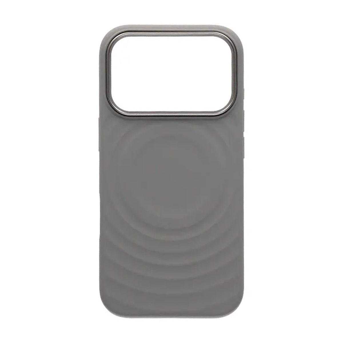 Kuva:  Silikoninen MagSafe-kuori iPhone 17 Pro/18 Pro -puhelimelle – vaaleanharmaa