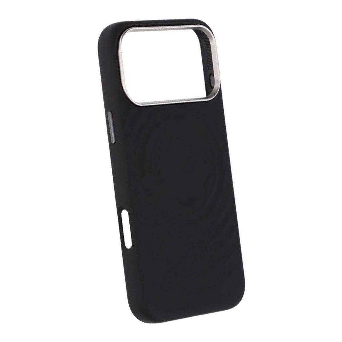 Kuva:  Silikoninen MagSafe-kuori iPhone 17 Pro Max/18 Pro Max -puhelimille – musta