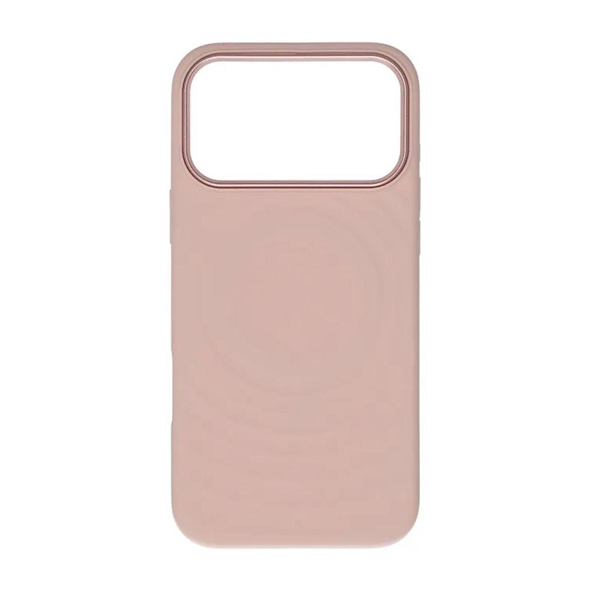 Kuva:  MagSafe-yhteensopiva silikoninen suojakuori iPhone 17 Pro Max/18 Pro Max -puhelimille – vaaleanpunainen