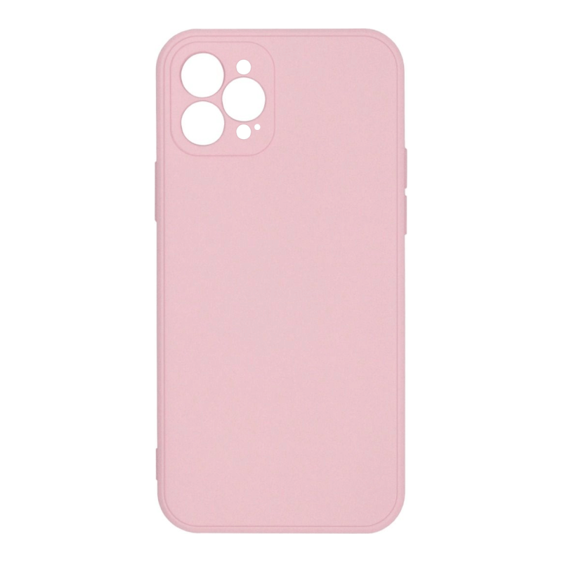 Apple iPhone 12 Pro Max Silicone Case Pink With Camera Cover High ...