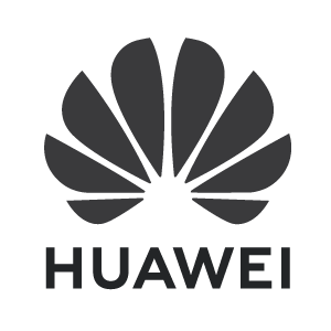 Huawei logo svartvit